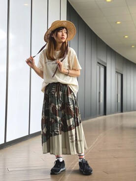 ヤマモトマイさん（レディース・165cm）の夏コーディネート