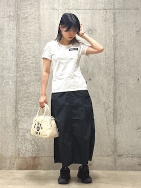 「ボストンバッグ」｜ヤマモトマイさん（レディース・165cm）の夏コーディネート