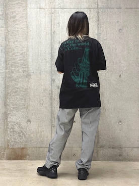 「アイテム（チノパンツ、その他）」を使った、ヤマモトマイさん（レディース・165cm）の春コーディネート