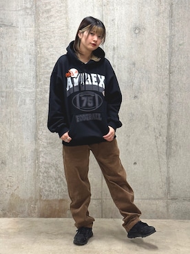 ヤマモトマイさん（レディース・165cm）の冬コーディネート