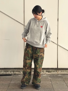 「AVIREX（アヴィレックス）のアイテム」を使った、ヤマモトマイさん（レディース・165cm）の秋コーディネート