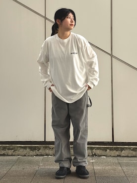 「AVIREX（アヴィレックス）のアイテム」を使った、ヤマモトマイさん（レディース・165cm）の夏コーディネート