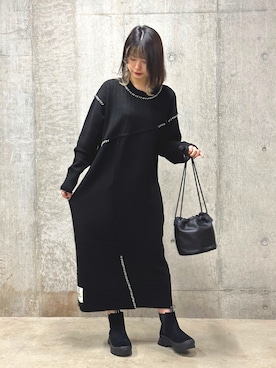 ヤマモトマイさん(レディース・165cm)の冬コーディネート