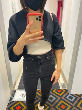 「秋コーデ」｜「GRL（グレイル）のアイテム（キャミソール）」を使った、ayaさん（レディース・150cm）の秋コーディネート