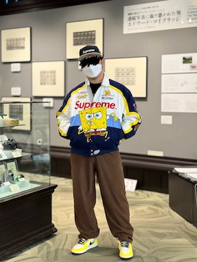 「アイテム（スカジャン）」を使った、mizさん（メンズ・171cm）の冬コーディネート