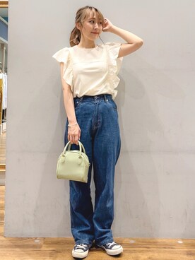 「ごきげんウィーク」｜「アイテム（その他）」を使った、ちっぴさん（レディース・150cm）の春コーディネート