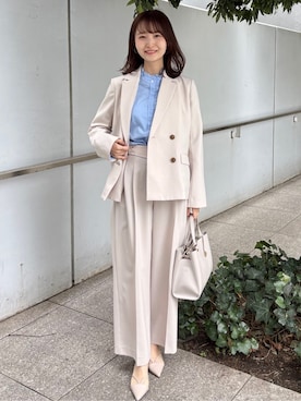 「index（インデックス）のアイテム（バッグ）」を使った、みさかさん（レディース・158cm）の春コーディネート