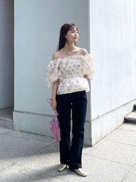 「OPAQUE.CLIP」｜「アイテム（その他）」を使った、みさかさん（レディース・158cm）の夏コーディネート