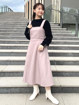 「インデックス」｜「アイテム（その他）」を使った、みさかさん（レディース・158cm）の秋コーディネート