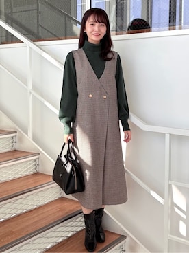 みさかさん(レディース・158cm)の冬コーディネート