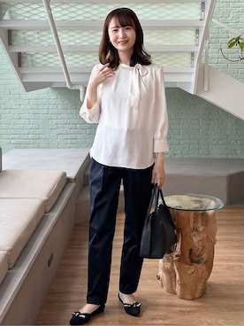 「index（インデックス）のアイテム（バッグ）」を使った、みさかさん（レディース・158cm）の春コーディネート