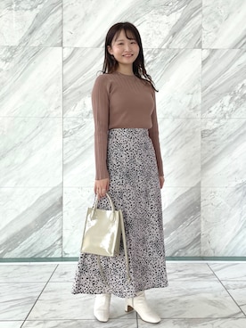 「OPAQUE.CLIP」｜「アイテム（その他）」を使った、みさかさん（レディース・158cm）の冬コーディネート