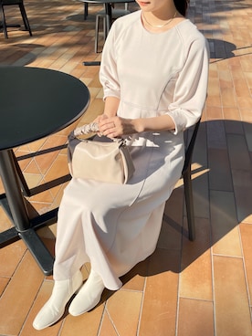 「オペークドットクリップ」｜みさかさん（レディース・158cm）の秋コーディネート