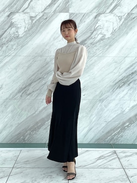 「OPAQUE.CLIP」｜「アイテム（その他）」を使った、みさかさん（レディース・158cm）の春コーディネート