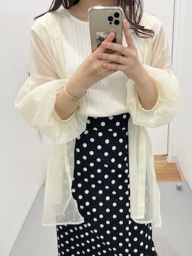 「OPAQUE.CLIP」｜「アイテム（その他）」を使った、みさかさん（レディース・158cm）の夏コーディネート