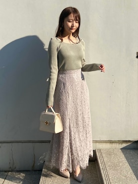 「OPAQUE.CLIP」｜「アイテム（その他）」を使った、みさかさん（レディース・158cm）の春コーディネート