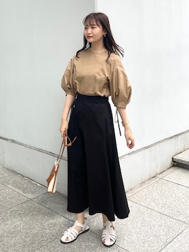 「OPAQUE.CLIP」｜「アイテム（その他）」を使った、みさかさん（レディース・158cm）の春コーディネート