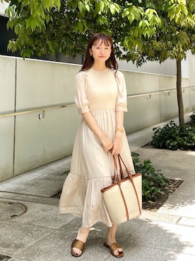 「OPAQUE.CLIP」｜「アイテム（その他）」を使った、みさかさん（レディース・158cm）の春コーディネート