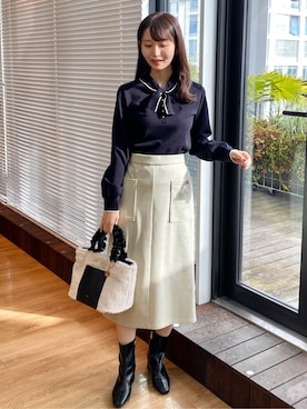 みさかさん（レディース・158cm）の冬コーディネート