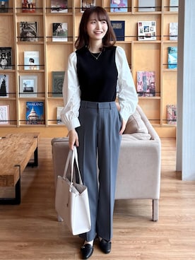 「index（インデックス）のアイテム（バッグ）」を使った、みさかさん（レディース・158cm）の冬コーディネート