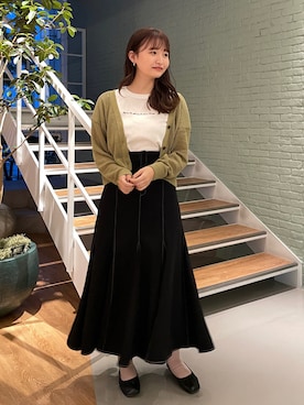 「インデックス」｜「アイテム（その他）」を使った、みさかさん（レディース・158cm）の春コーディネート