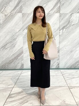 「OPAQUE.CLIP」｜「アイテム（その他）」を使った、みさかさん（レディース・158cm）の冬コーディネート