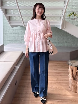 「index（インデックス）のアイテム（バッグ）」を使った、みさかさん（レディース・158cm）の春コーディネート