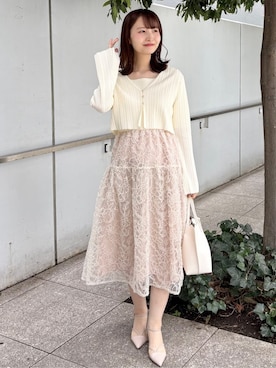 「index（インデックス）のアイテム（バッグ）」を使った、みさかさん（レディース・158cm）の春コーディネート