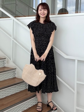 「index（インデックス）のアイテム（バッグ）」を使った、みさかさん（レディース・158cm）の春コーディネート