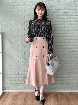 「index（インデックス）のアイテム（バッグ）」を使った、みさかさん（レディース・158cm）の冬コーディネート