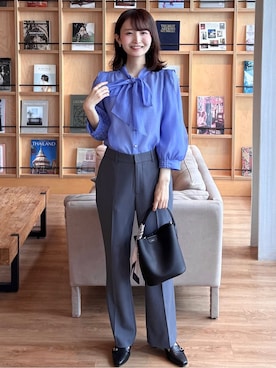 「index（インデックス）のアイテム（バッグ）」を使った、みさかさん（レディース・158cm）の冬コーディネート