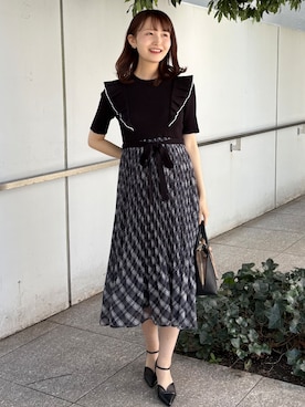 「index（インデックス）のアイテム（バッグ）」を使った、みさかさん（レディース・158cm）の春コーディネート