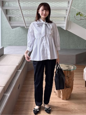 「index（インデックス）のアイテム（バッグ）」を使った、みさかさん（レディース・158cm）の春コーディネート