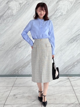 「index（インデックス）のアイテム（バッグ）」を使った、みさかさん（レディース・158cm）の冬コーディネート