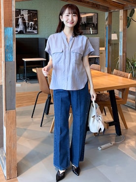 「index（インデックス）のアイテム（バッグ）」を使った、みさかさん（レディース・158cm）の春コーディネート