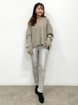 「OPAQUE.CLIP」｜「アイテム（その他）」を使った、みさかさん（レディース・158cm）の秋コーディネート