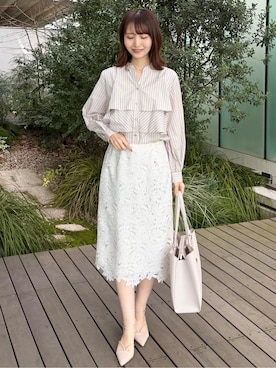 「index（インデックス）のアイテム（バッグ）」を使った、みさかさん（レディース・158cm）の春コーディネート