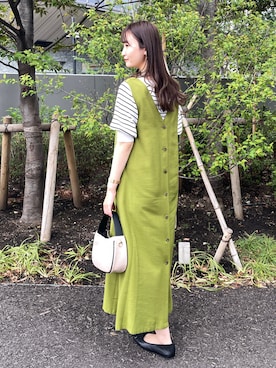 「OPAQUE.CLIP」｜「アイテム（その他）」を使った、みさかさん（レディース・158cm）の春コーディネート