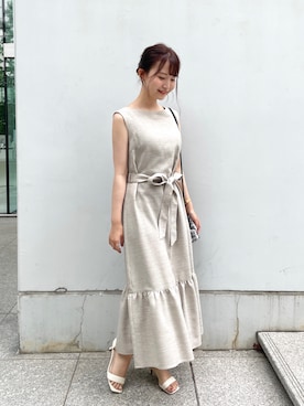 「OPAQUE.CLIP」｜「アイテム（その他）」を使った、みさかさん（レディース・158cm）の夏コーディネート