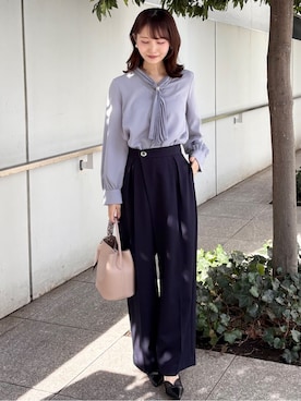 「index（インデックス）のアイテム（バッグ）」を使った、みさかさん（レディース・158cm）の冬コーディネート