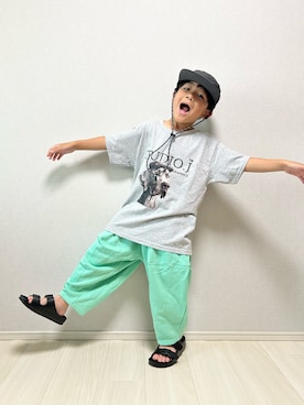 「アイテム（キャップ）」を使った、haru__maaさん（キッズ・110cm）の夏コーディネート