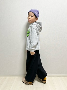 「アイテム（セットアップ）」を使った、haru__maaさん（キッズ・110cm）の冬コーディネート