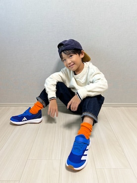 「アイテム（シューズ）」を使った、haru__maaさん（キッズ・110cm）の秋コーディネート