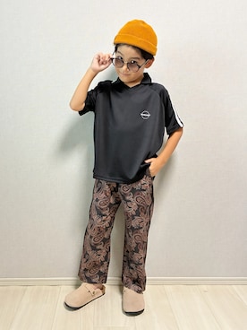 「BAYFLOW（ベイフロー）のアイテム」を使った、haru__maaさん（キッズ・120cm）の夏コーディネート