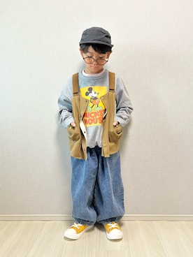 「アイテム（ベスト）」を使った、haru__maaさん（キッズ・110cm）の夏コーディネート