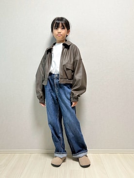 「アイテム（ジャケット/アウター）」を使った、haru__maaさん（キッズ・131cm）の秋コーディネート