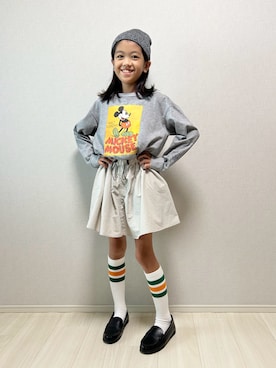 「アイテム（レッグウェア）」を使った、haru__maaさん（キッズ・131cm）の秋コーディネート