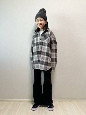 「BAYFLOW（ベイフロー）のアイテム」を使った、haru__maaさん（キッズ・134cm）の冬コーディネート