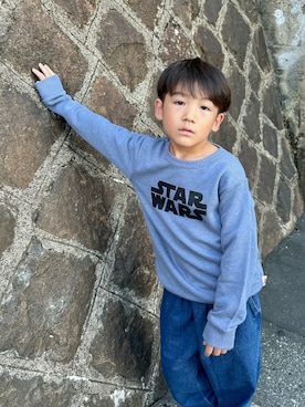 「アイテム（デニムパンツ）」を使った、haru__maaさん（キッズ・110cm）の秋コーディネート