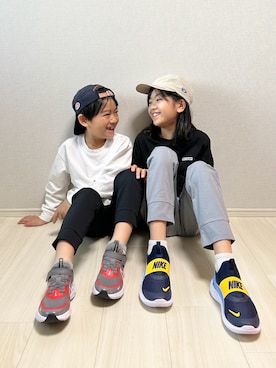 haru__maaさん（キッズ・134cm）の冬コーディネート